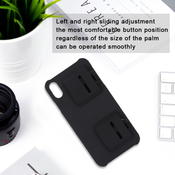 2-i-1 bärbart integrerat phone case Shell Game Handle Button för iPhone XS MAX
