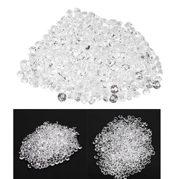 Snygga DIY-dekorationer för bröllop: 1000 transparenta akryl-pärlor (8 mm) för eleganta tillbehör