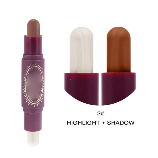 Dobbelt Hoved Ansigtskontur Highlighter Stick Skygge Makeup Pen 2