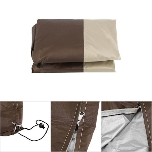 Vedenkestävä pölytiivis huonekalujen suojapäällinen sohvalle ja tuoleille - Puutarha, terassi, ulkokäyttöön, beige ja ruskea