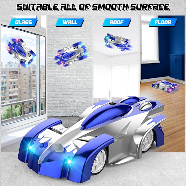 Wall Climbing Remote Control Car,360° Rotating Dual Mode RC Stunt Car,Toys for 4 5 6 7 8 9 Year Old Boy,Rechargeable Toy Car with Headlight,Christmas