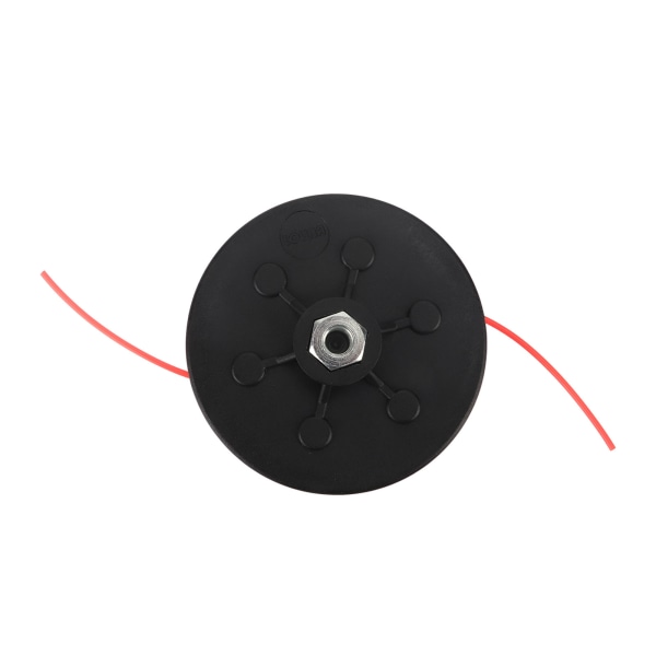 Gressklipperhode med indre gjenger M10x1.25, snor-klipperhode for hagemaskiner, svart