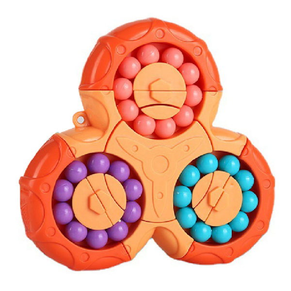 Roterende Perle Puslespil Legetøj Uddannelse Intelligens Udvikling Interessant Rumlig Forestilling Børnelegetøj Orange Hexahedral Rotation Puslespil Legetøj