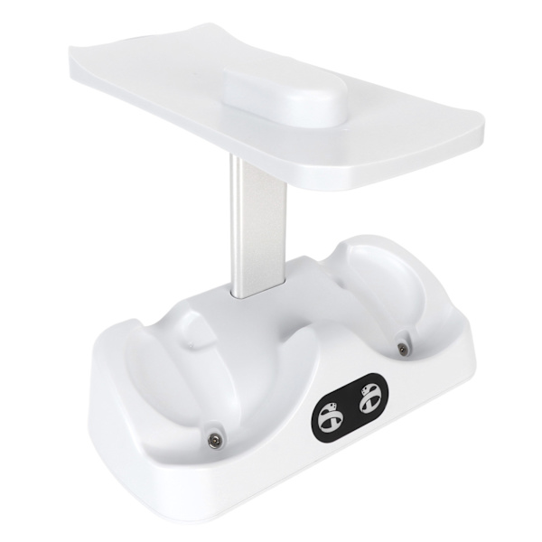 Laddningsdocka för PS5 VR2-kontroll för PSVR 2 med VR-headsetstativ LED-indikator 2 magnetiska spännen Typ C-kabel Vit