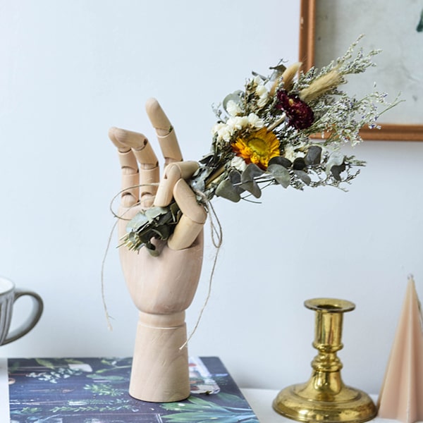 (1st/7 tum höjd 18 cm handled) Trädocka Luft Ananas Stativ Prydnad