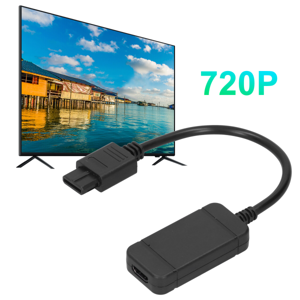 Spillkonsoll 720P videoadapterkabelkontroller videosignal til HD-konverterkabel for NGC/N64