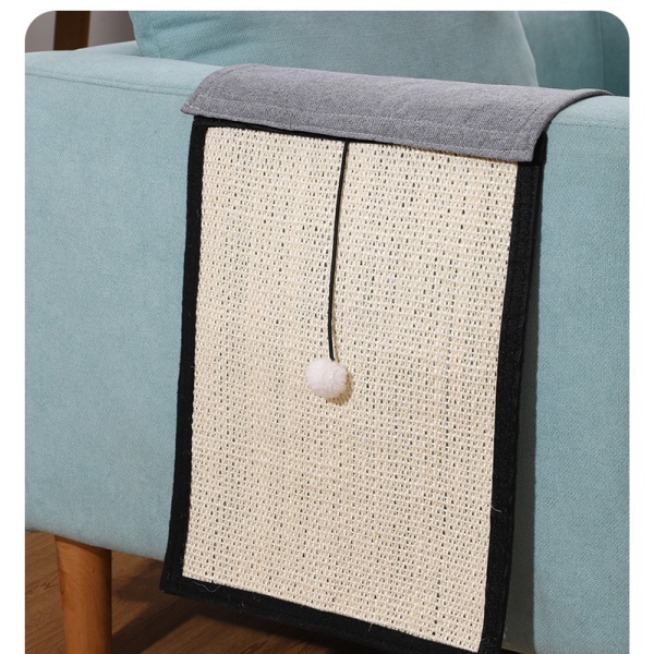 Cat Scratcher-soffa med elastiska bollar Leksaker och Cat Claw-soffa - Naturlig Sisal - Cat Scratcher-soffa som skyddar alla typer av möbler