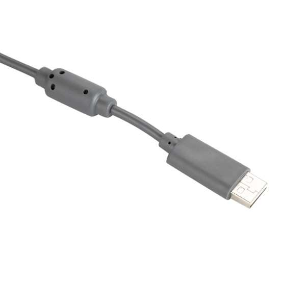 USB 4-pins Spillkontrollkabel Erstatningsledning Avtakbar Adapter For Xbox 360 (Grå)