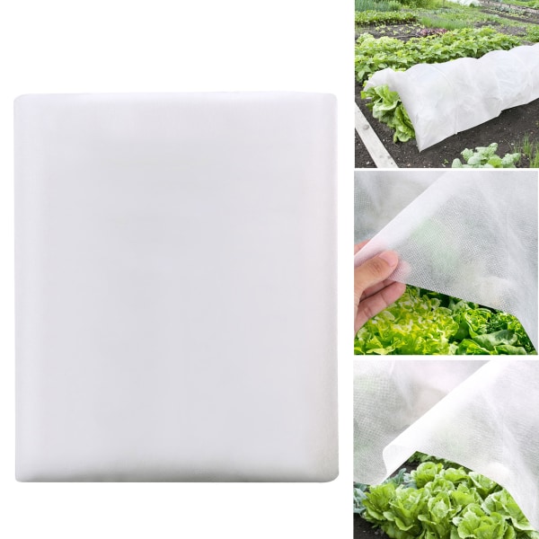 (1 stk/hvid specifikationer: 2*10 meter fortykket 40g kraftigt stof) Havearbejde non-woven termisk isoleringsbetræk