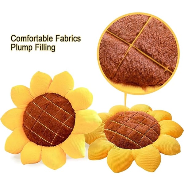 Auringonkukankukan muotoinen tyyny, keltainen auringonkukkatyyny, tytöt