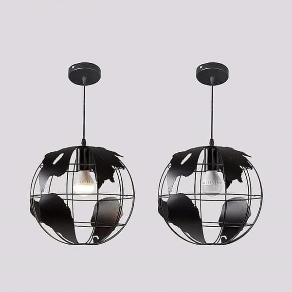 STOEX LED Globe Shape Ceiling Light Creative Chandelier Modern Iron Lighting for Dining Room Hallway