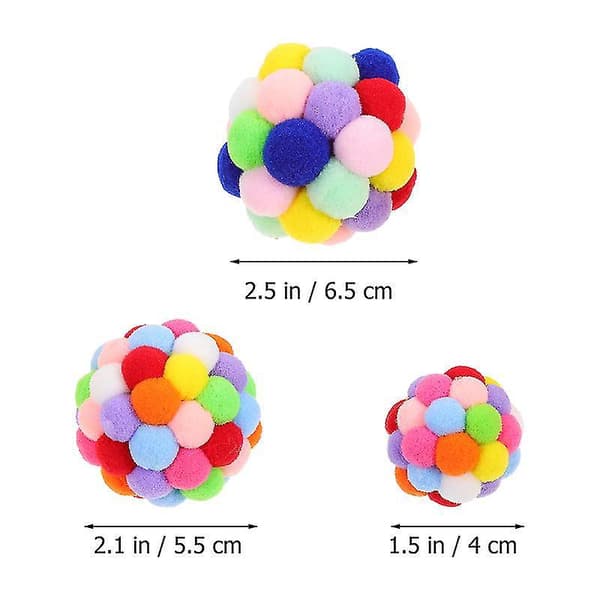 4 st Plyschboll Kattleksak