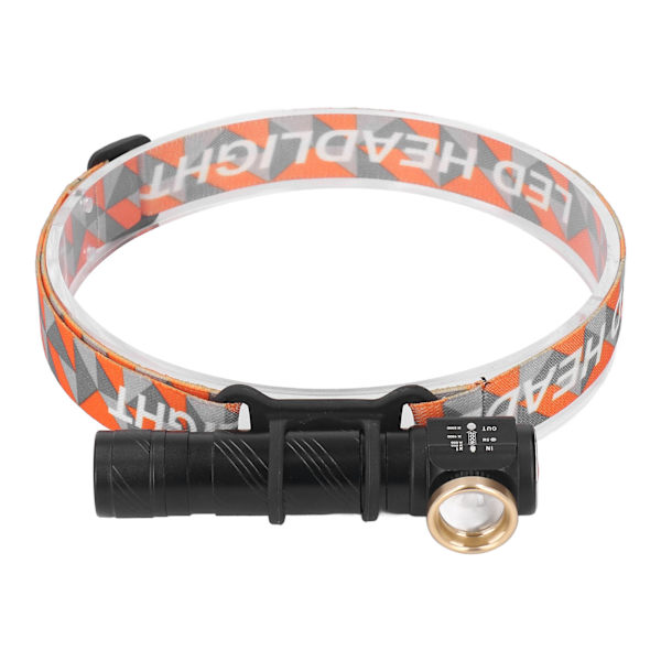 Irrotettava USB-ladattava LED-otsalamppu taskulampulla, 4 säädettävää kirkkaustasoa ja teleskooppinen zoomausominaisuus