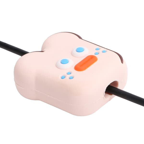 Tecknad Rosa USB-kabel Skydd Bit Säker Telefon Data Linje Skydd