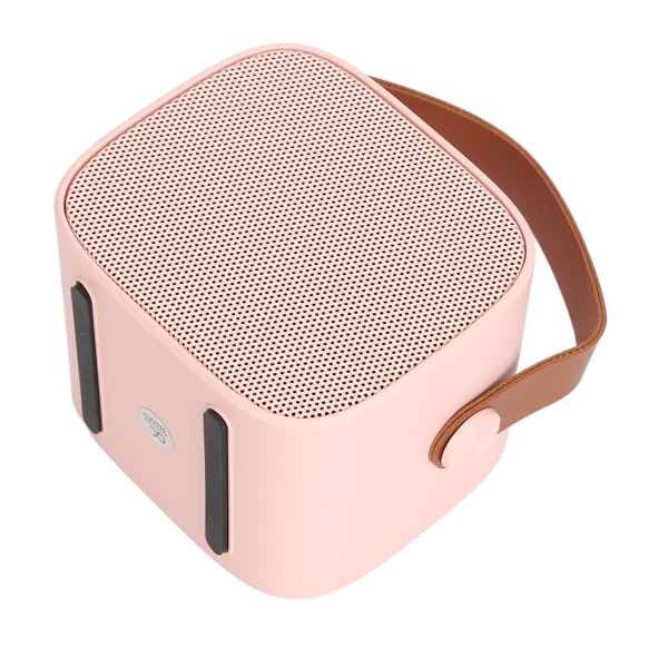 Mini Karaoke Machine Mini Karaoke bærbar Bluetooth-højttaler med 2 trådløse mikrofoner til børn Voksne Pink- W