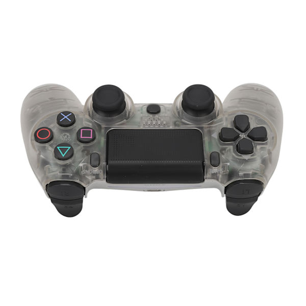 Fjernbetjening Joystick Gamepad Følsomme Knapper Ægte Vibration Forhindrer Glidning Trådløs Spilkonsol til Computer Telefoner Transparent Grå