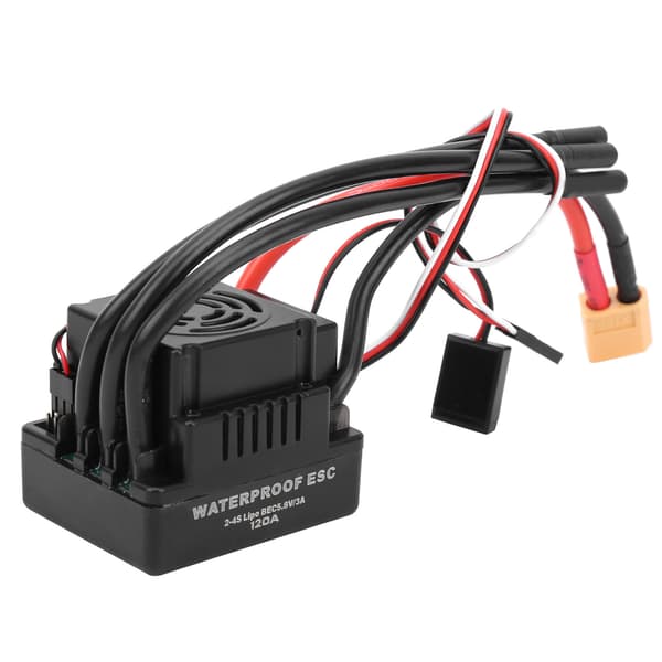 120A Vanntett børsteløs ESC for 1/8 RC Bil med XT60 Plugg