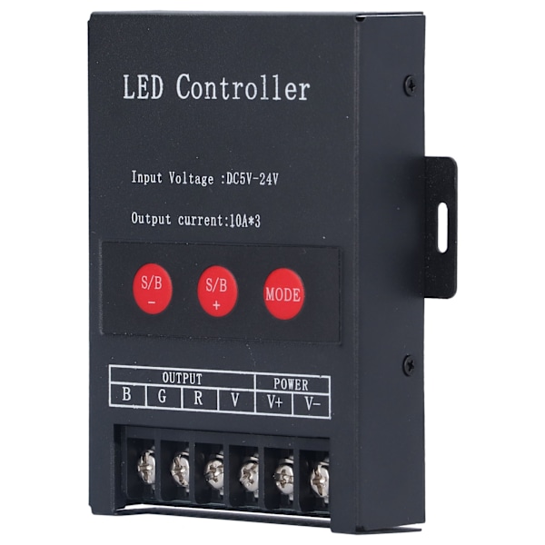 PWM Digital RGB LED-styrenhet för färgglada remsljusprojekt - Fjärrkontroll, kompatibel med 5V, 12V och 24V-system