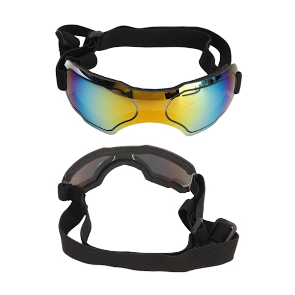 Hunde Briller: UV-beskyttelse & Vindtette Solbriller for Mellomstore & Store Hunder - Rød, Støvtett Dyrebriller
