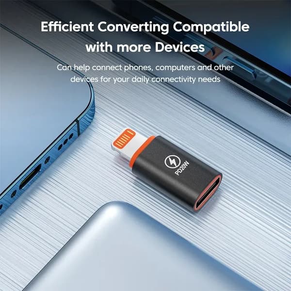 [BT02]USB C til Lightning Adapter PD 20W 120W Hurtigopladning Lightning Han til Type C Adapter Til iPhone IOS til USB Type C Konverter 2PCS TypeC to ios