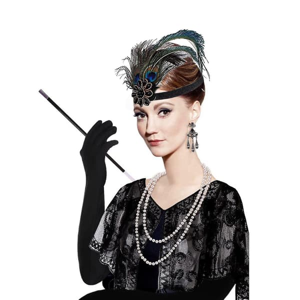20'er tilbehør Gatsby tilbehør 1920'er Flapper Great Gatsby tilbehørssæt-hao Style4