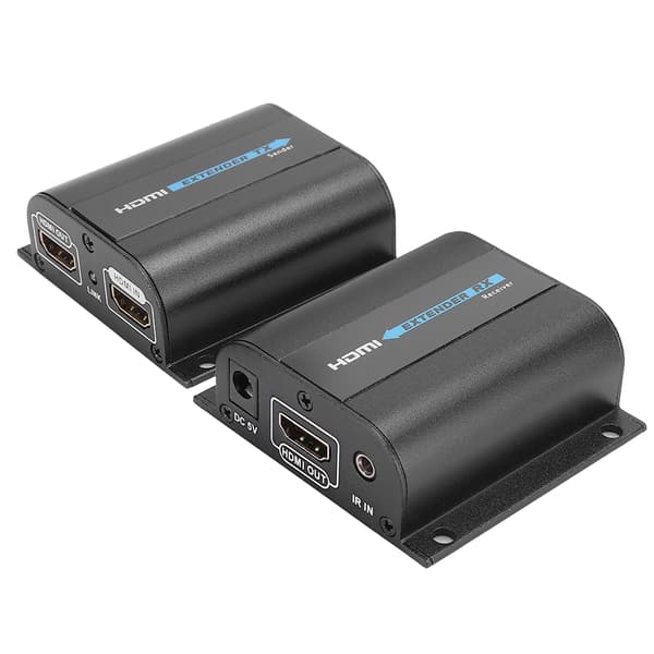 HDMI til RJ45 Enkelt Netværkskabel 60M IR Loop Extender LKV372Pro 100-220V EU Stik