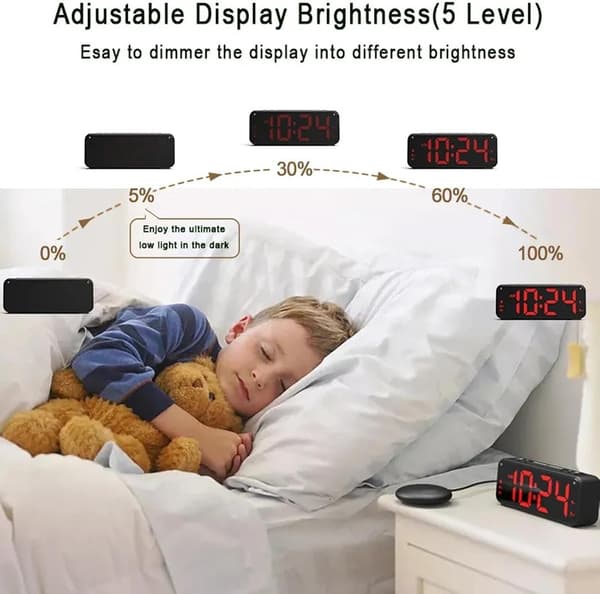 [02]This alarm clock has a very high volume and bed vibration function, making it ideal for elderly people or those who sleep heavily.