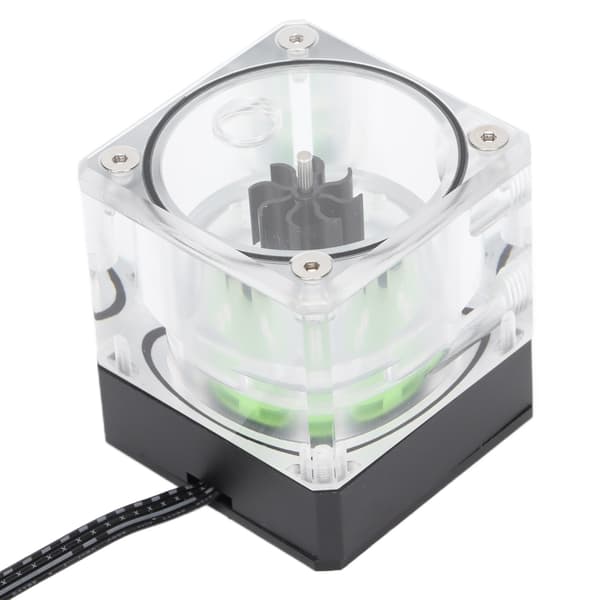 PUB M4YT 7cm Dator Vattenkylare Pump med Flödesindikator för CPU-kylning