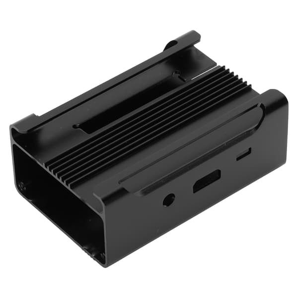 Raspberry Pi 3 Metal Beskyttelsesetui Holdbart CNC Aluminium Legering Sort