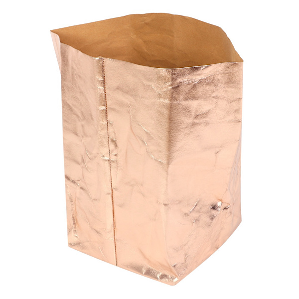 Kraftpapir Vaskbar Genanvendelig Plantesæk Plantevækstposer til Have Balkon Rosenguld 20x20cm
