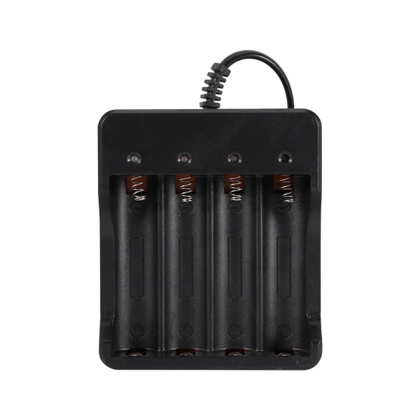 4 spor batterilader for 18650 litium oppladbart batteri EU Plug-W