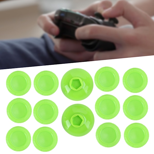 Justerbara Höjd Rocker Caps Tumgrepp Skydd Joystick för PS4/XBOX ONE Spelkontroll Grön