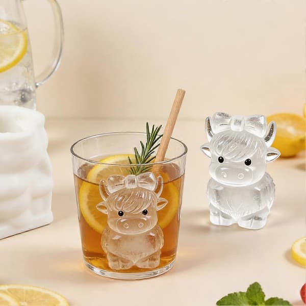 【02】Silikonbricka Highland Ice Cube Mold Flexibel Nyhet Ice Cube Maker för Whiskey Cocktails Kaffe C