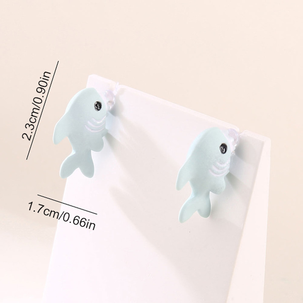 Rays Fashion Søde Tegneserie-Dyreøreringe - Personlige Alloy Corgi & Haj Designs til Kvinder