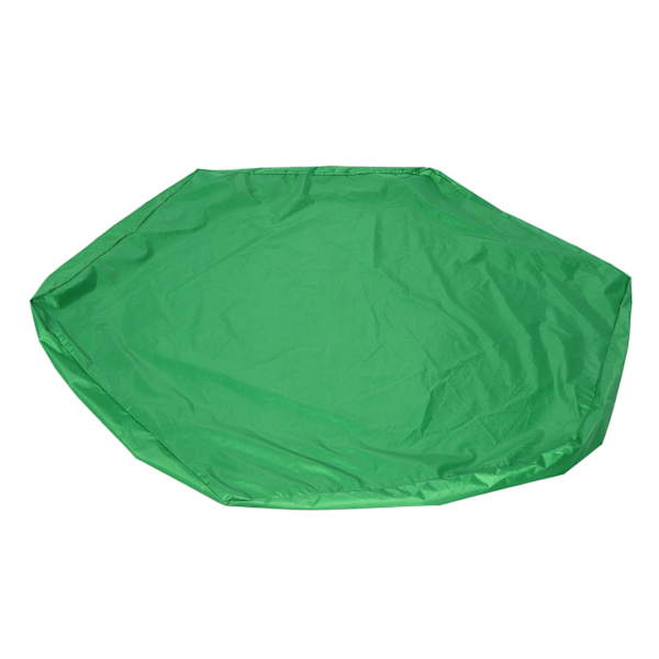 Vattentät Hexagonformad Sandlåda Skyddsskydd Trädgård Badbassäng Solskydd Grön 140x110x20cm