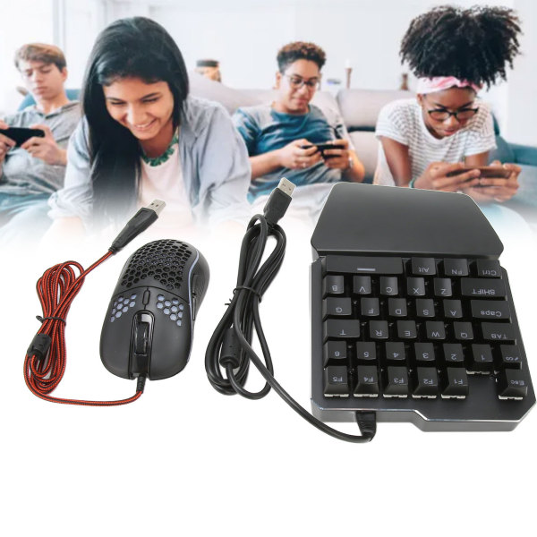4 i 1 Mobilspill Combopak Mobilspillkontroll Spilltastatur Muskonverter for Android for iOS Telefon
