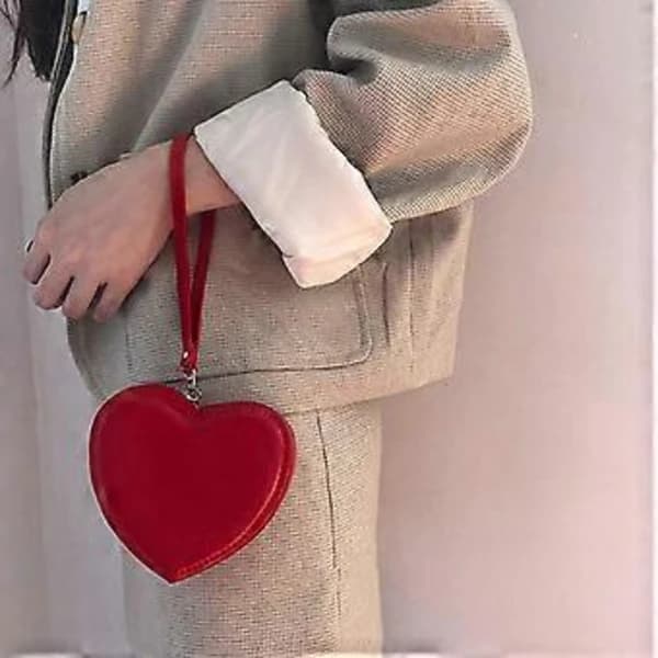 Mode hjerteformet håndtaske clutch til middagsselskab bryllup kvinder