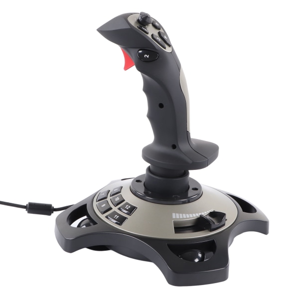 PC Joystick 2113 Simulation USB Game Controller med Vibrationsfunktion Wired Gamepad Joystick- W