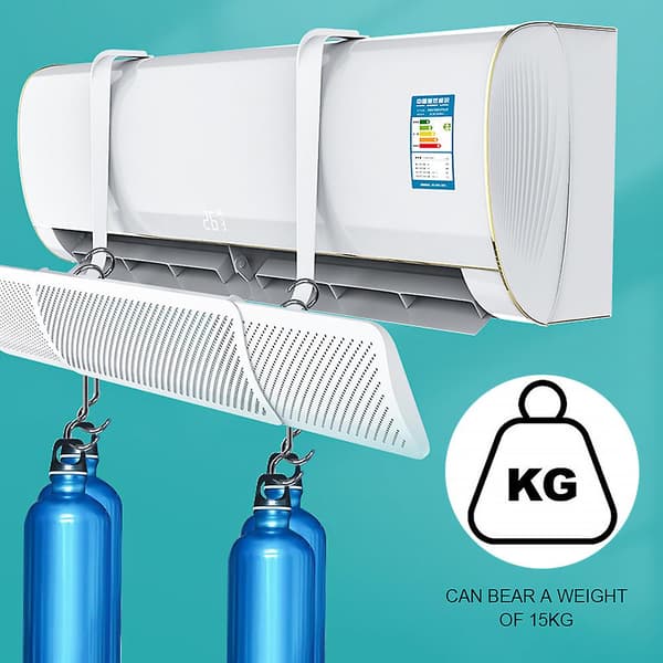 Infällbar hängande luftkonditioneringsventilplatta Enkel installation Luftkyld deflektor för hemrum Adjustable lever