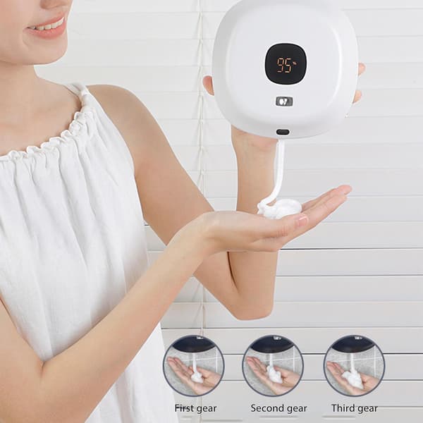 Vægmonteret skum flydende sæbedispenser automatisk sensor håndspritmaskine White