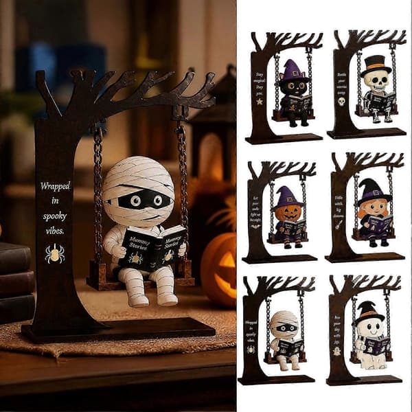 Halloween Gyngepynt Akryl Design til Skrivebordsdekoration C