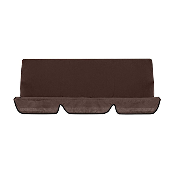 Utomhus gungstolsskydd dammskydd solskydd - kaffe (150*50*10cm) 190T silverbelagd