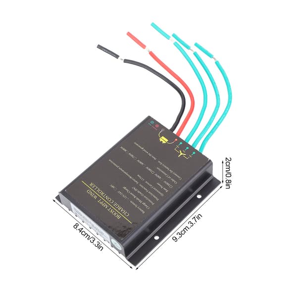 12V 24V Vanntett MPPT Vindturbin Ladekontroller Strømregulator