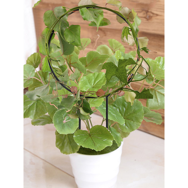Plante støtte jern plante klatre ramme (Hjerteformet*23*33cm (Stålring diameter 2.8mm) Merk: Stålringen er tynnere)