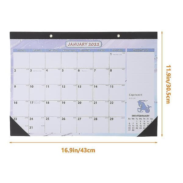 1 stk. 2022 Engelsk Utgave Kalender