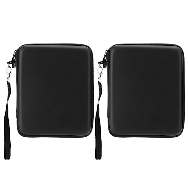 2 stk EVA Hard Package Case Oppbevaring Bærbar Veske Beskyttende Etui med Snøring for 2DS Svart