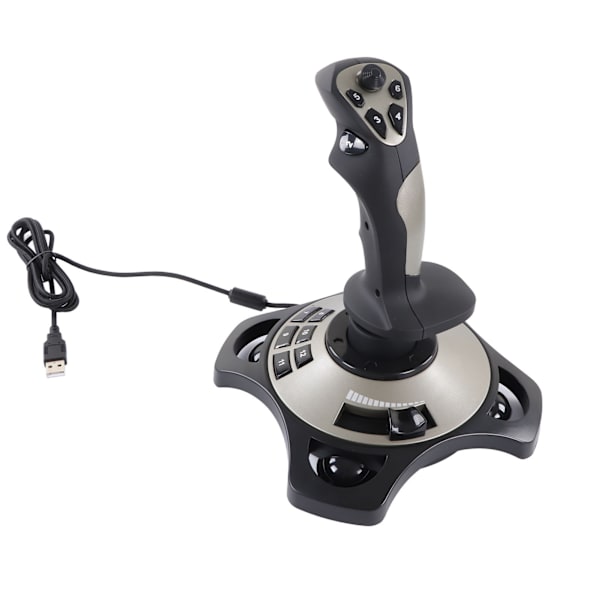PC-joystick 2113 Simulering USB Spelkontroll med Vibrationsfunktion Trådbunden Spelkontroll Joystick