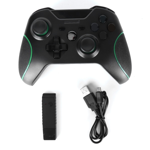 Trådløs Controller 2.4G Gamepad Joystick med Dobbelt Motor Vibrationsfunktion til Xbox One/PC/PS3