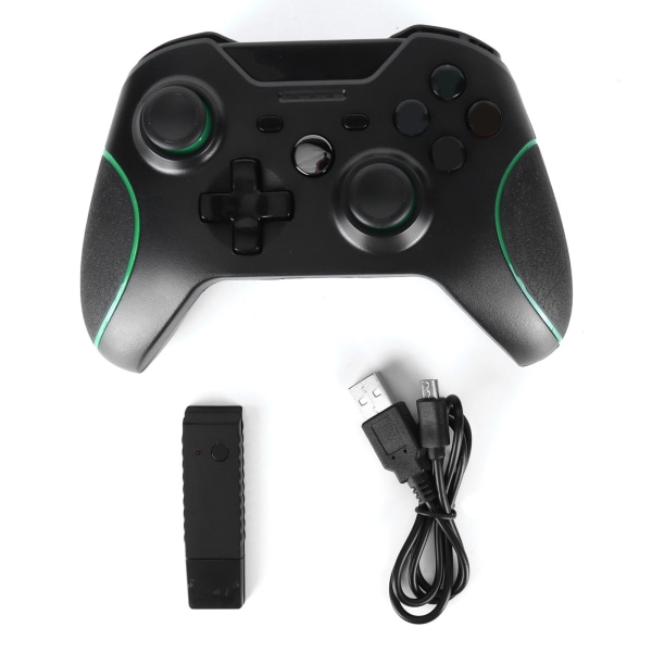 Trådløs kontroller 2.4G Gamepad Joystick med dobbel motor vibrasjonsfunksjon for Xbox One/PC/PS3