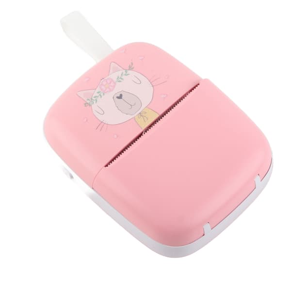 Pink Mini HD Bluetooth Termisk Lommeprinter til Studerende